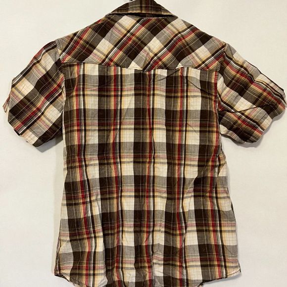 Boy's Overdrive Clothing Western Style Button Down Short Sleeve Shirt - Picture 4 of 4